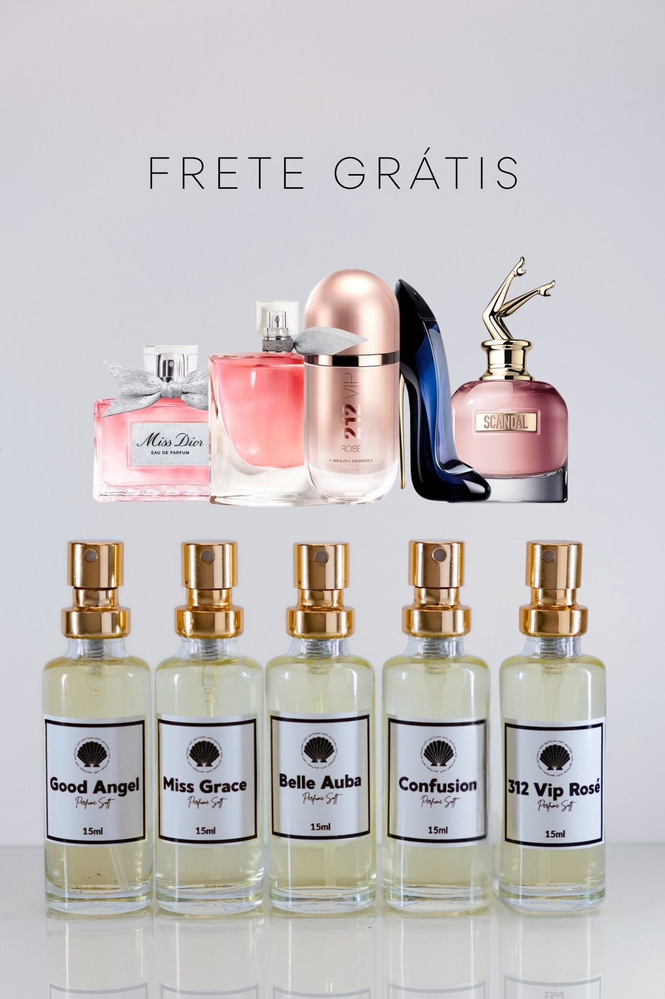 Coleção Classic 5 Perfumes Femininos