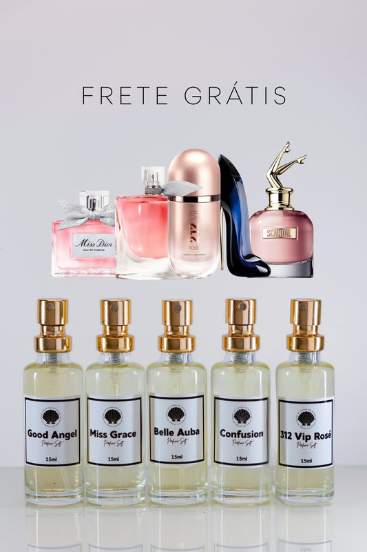 Coleção Classic 5 Perfumes Femininos