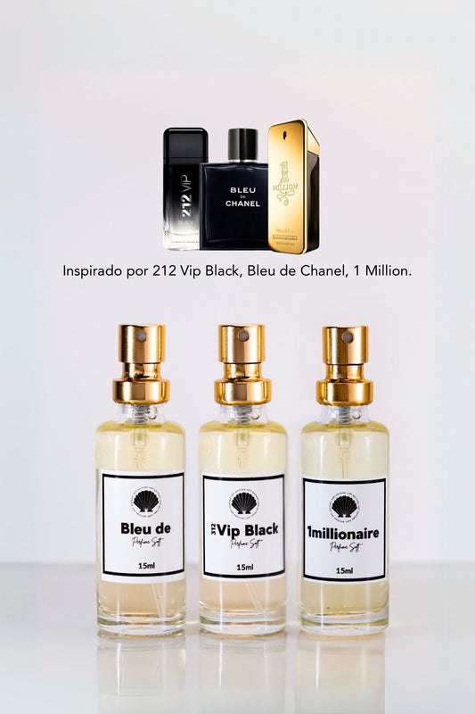 3 Perfumes Luxo Masculino